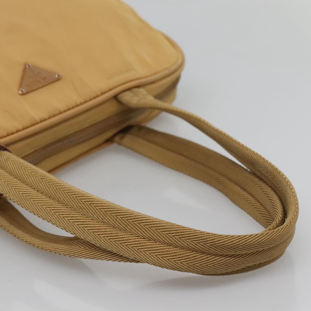 Prada Vintage Handbag Canvas, GOLD, NYLON, Handbag