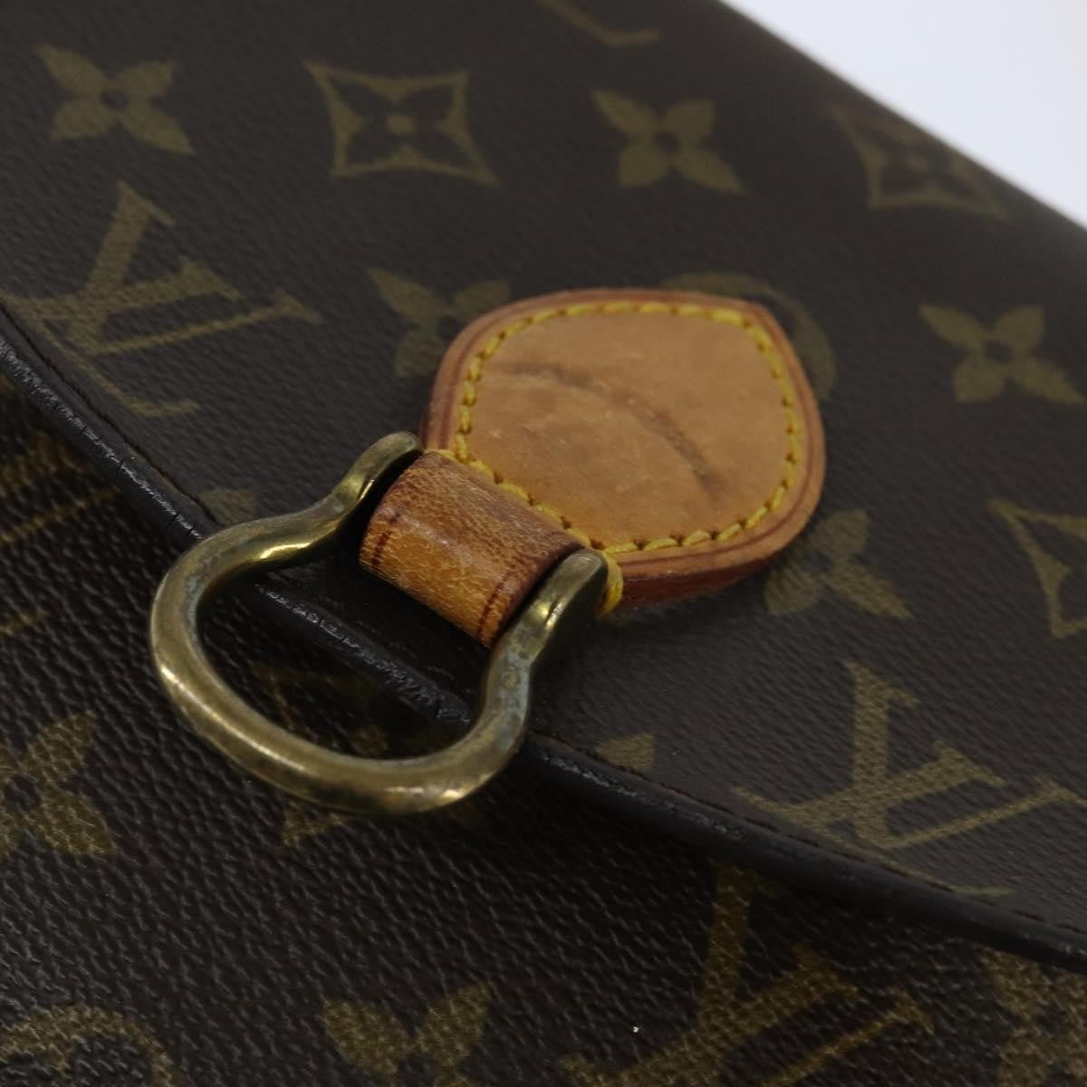Louis Vuitton Saint Cloud Handbag Monogram Canvas, BROWN, CANVAS, Shoulder bag