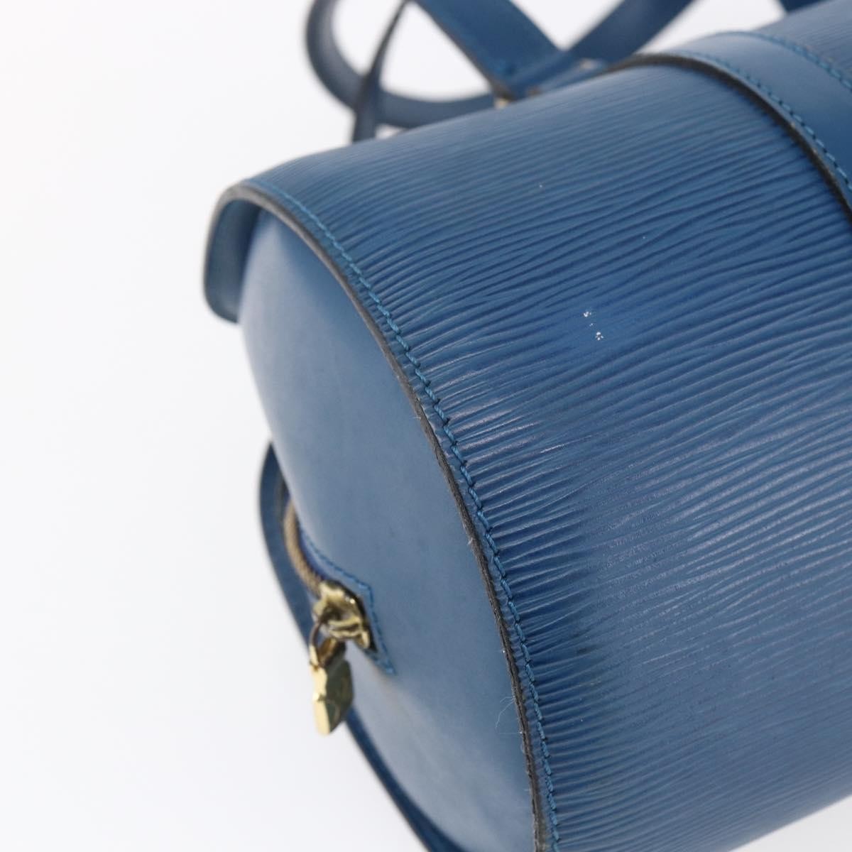 Louis Vuitton Soufflot Handbag Epi Leather, BLUE, LEATHER, Handbag