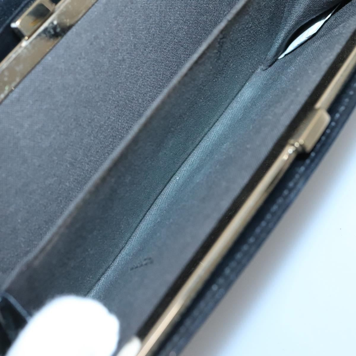 Fendi FF Flap Wallet Zucca Canvas with Embossed Leather, BLACK, CANVAS, Wallets