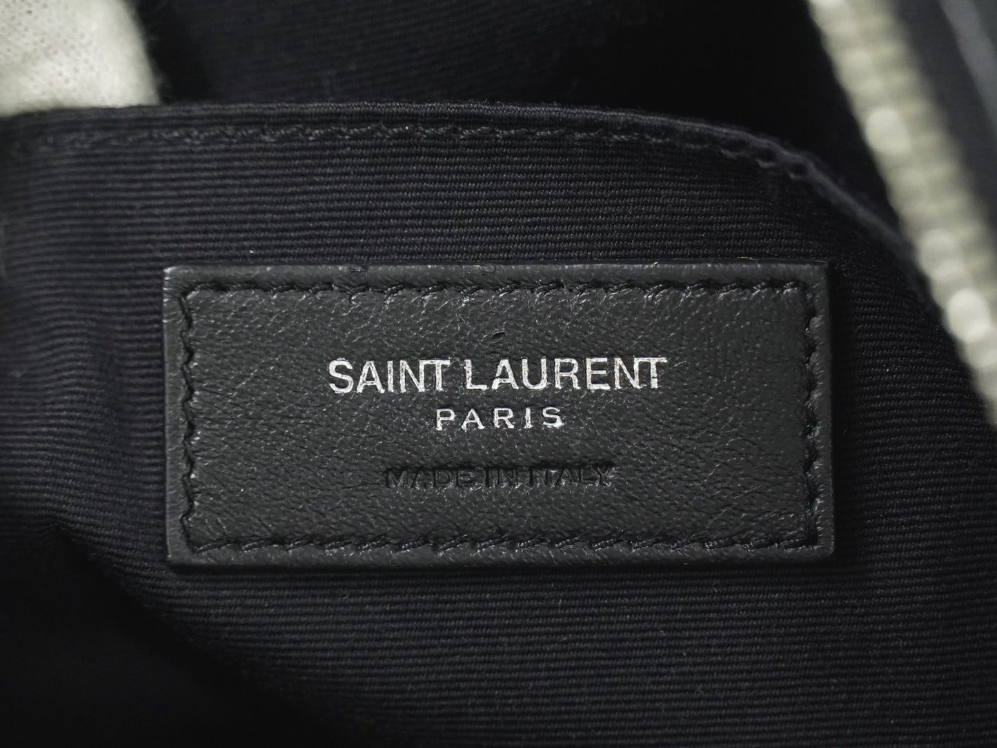 Saint Laurent Lou Camera Bag Canvas and Leather, BEIGE, CANVAS, Shoulder bag