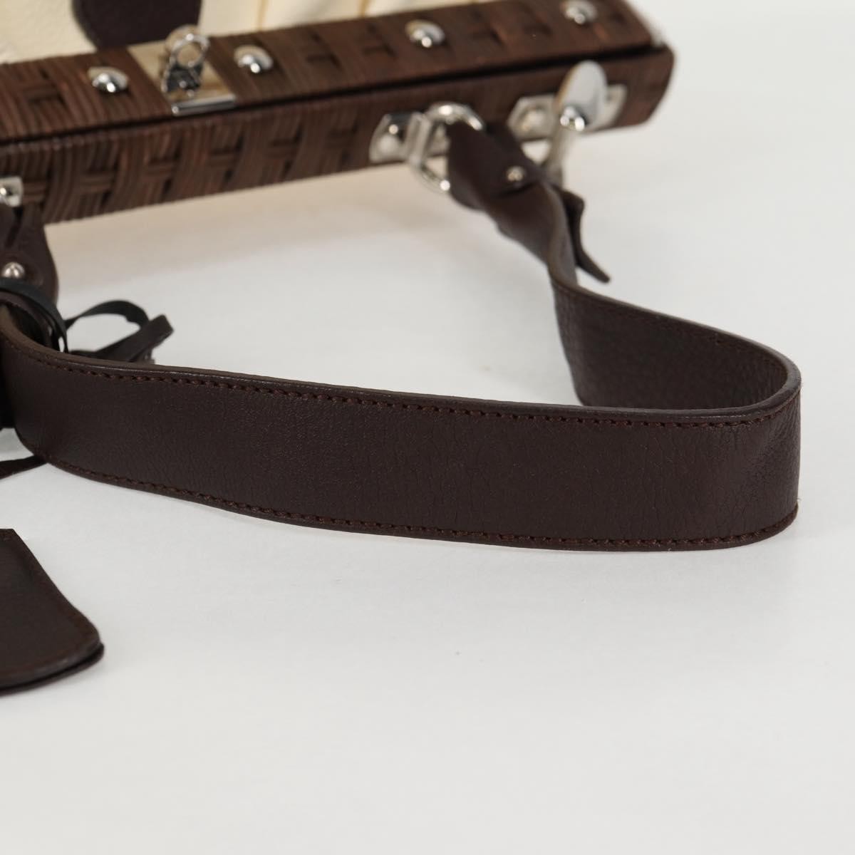 Salvatore Ferragamo Gancini handbag Leather, BEIGE, LEATHER, Handbag