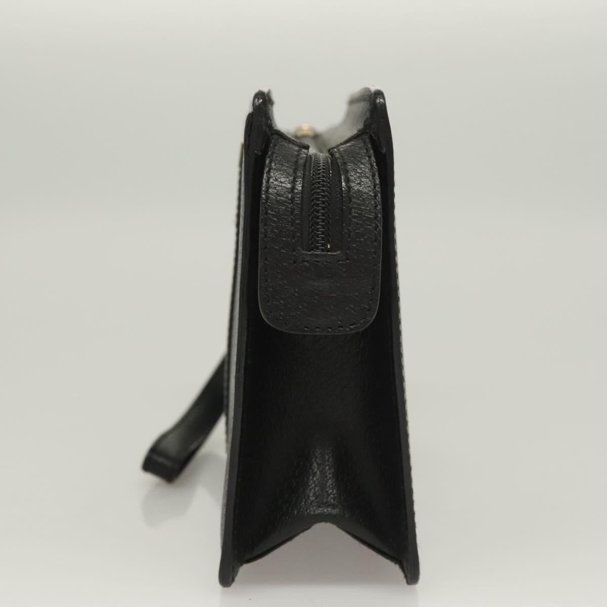 Salvatore Ferragamo Vintage clutch Bag Leather, BLACK, LEATHER, Clutche & pouche