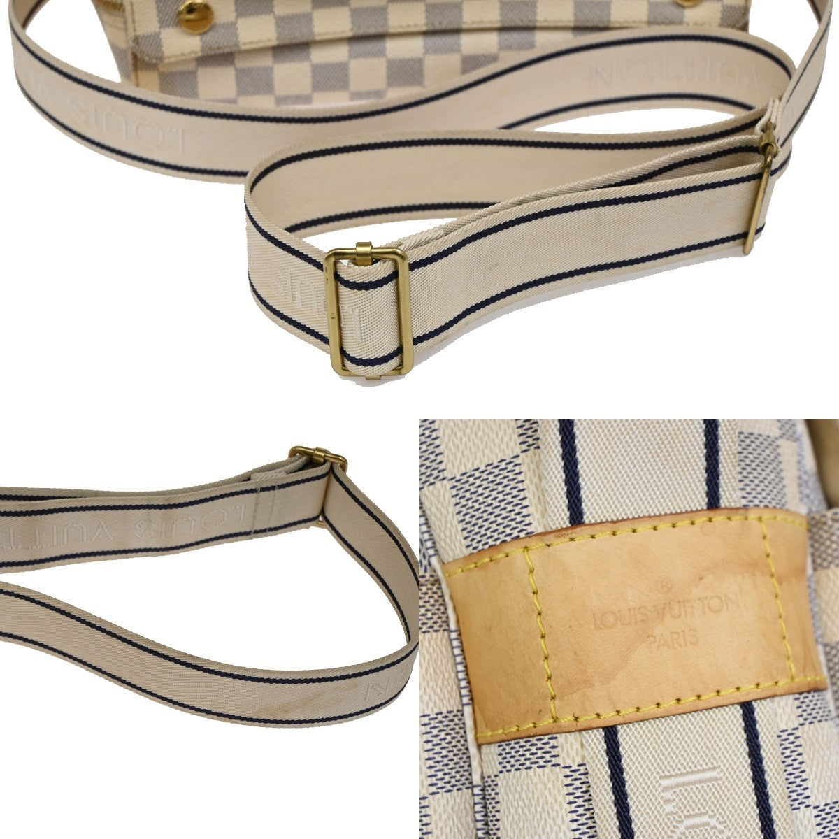 Louis Vuitton Naviglio Handbag Damier, WHITE, CANVAS, Shoulder bag