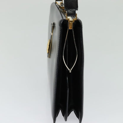 Celine Shoulder Bag Leather, BLACK, LEATHER, Shoulder bag