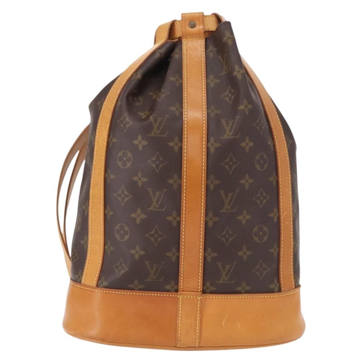 Louis Vuitton Randonnee Backpack Monogram Canvas, BROWN, CANVAS, Backpack