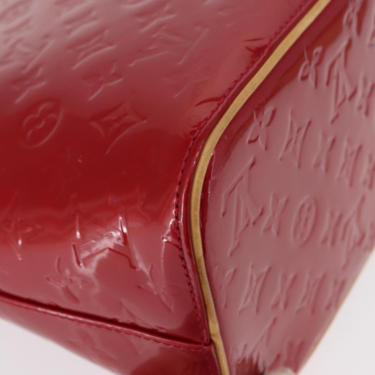 Louis Vuitton Houston Handbag Monogram Vernis, RED, PATENT_LEATHER, Handbag