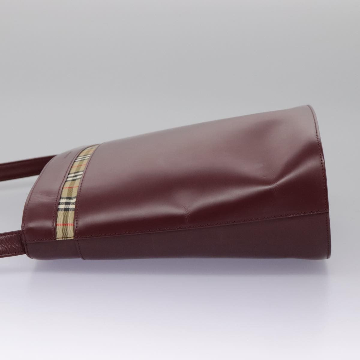 Burberry Shoulder Bag Leather, BURGUNDY, LEATHER, Shoulder bag