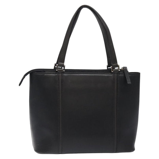 Burberry Vintage Handbag Leather, BLACK, LEATHER, Handbag