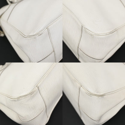 Louis Vuitton Passy Tote Epi Leather, WHITE, LEATHER, Tote bag