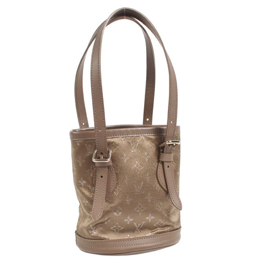 Louis Vuitton Bucket Bag Monogram Satin, BROWN, SATIN, Handbag