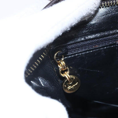 Salvatore Ferragamo Gancini Shoulder Bag Suede, BROWN, SUEDE, Shoulder bag