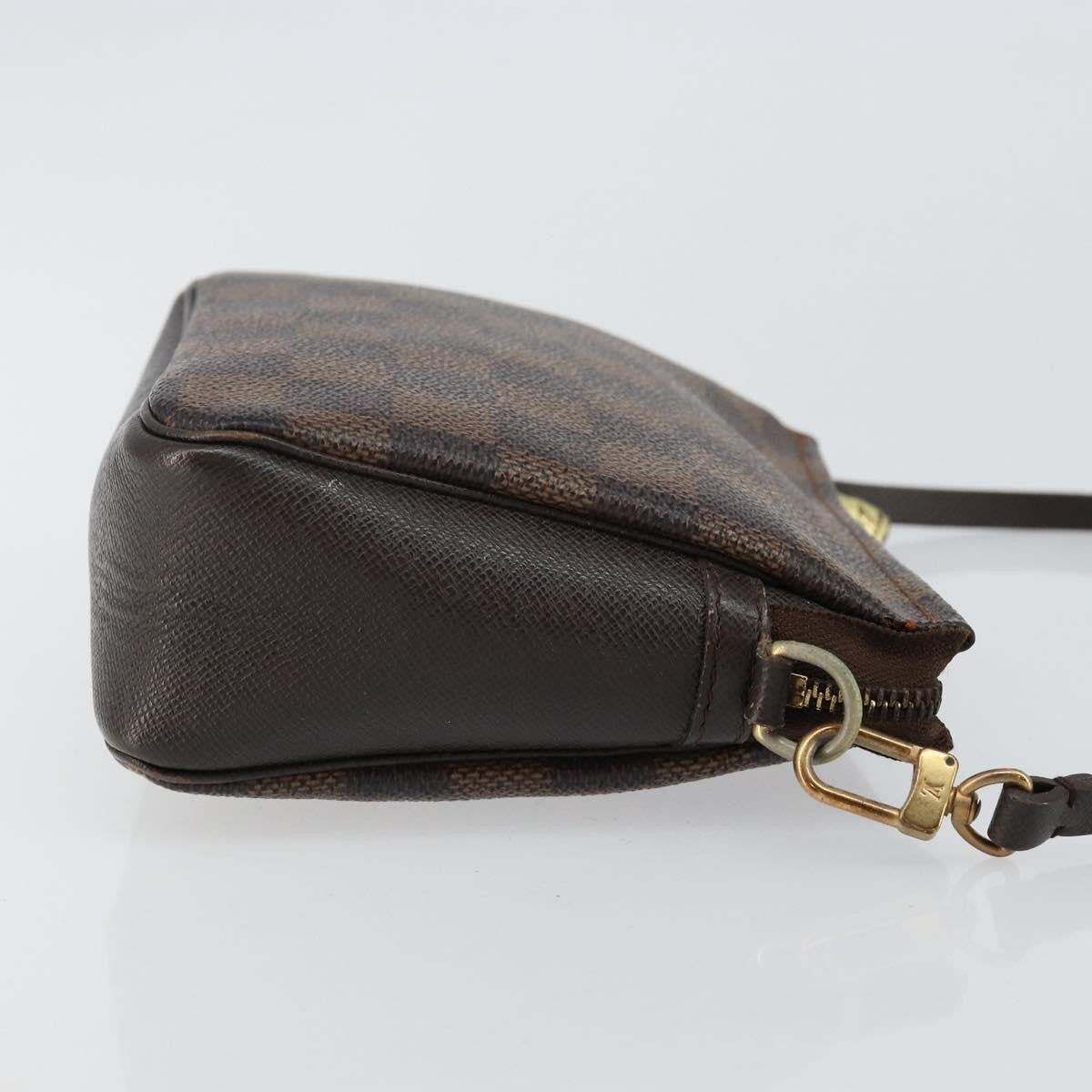 Louis Vuitton Trousse Make Up Bag Damier Canvas, BROWN, CANVAS, Clutche & pouche