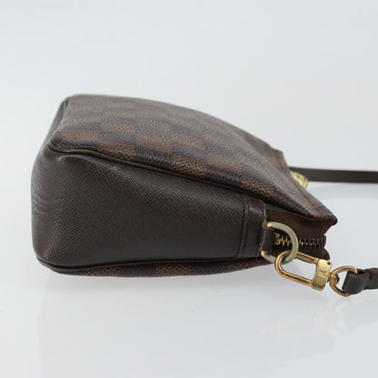 Louis Vuitton Trousse Make Up Bag Damier Canvas, BROWN, CANVAS, Clutche & pouche