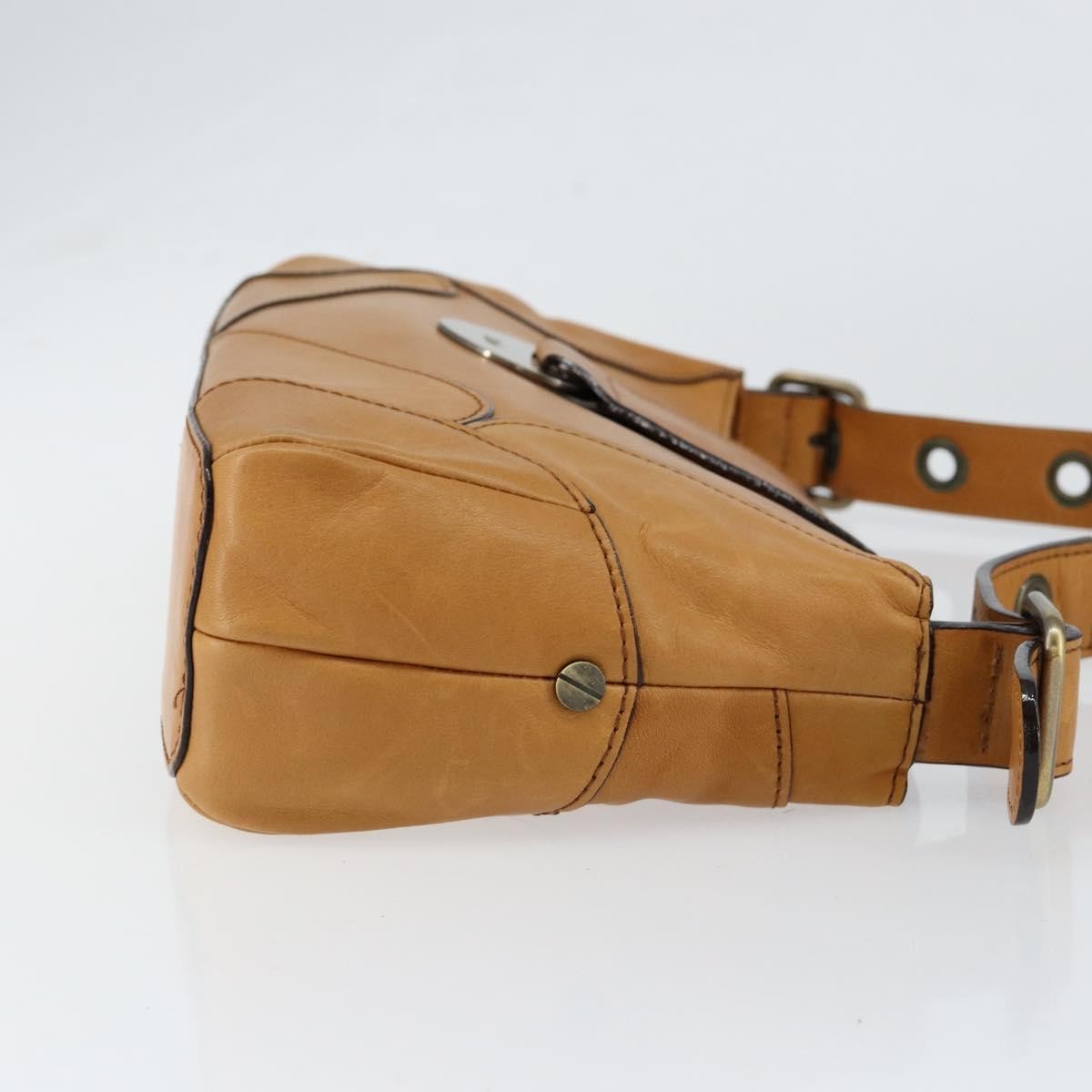 Chloe Vintage handbag Leather, BROWN, LEATHER, Shoulder bag