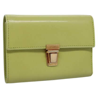 Prada Wallet, Green, Leather, Wallet