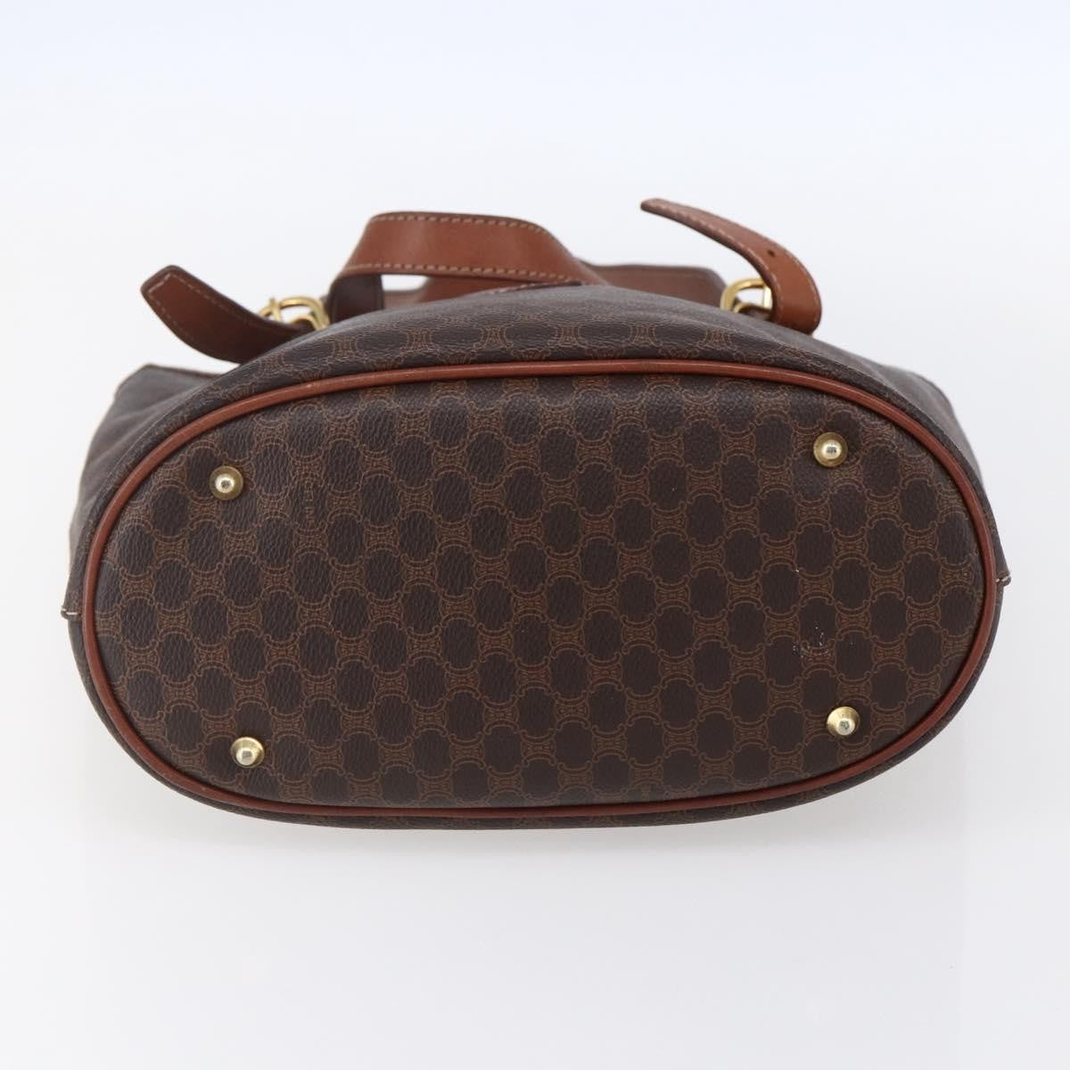 Celine Vintage Macadam Tote bag Canvas, BROWN, CANVAS, Tote bag