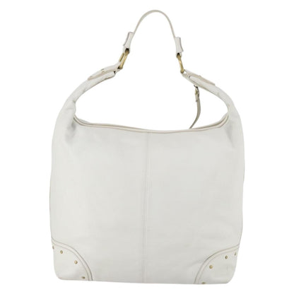 Bally Vintage Shoulder Bag Leather, White, Leather, Shoulder Bag