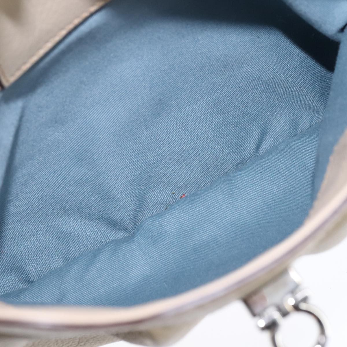 Salvatore Ferragamo Gancini Shoulder Bag Leather, BEIGE, LEATHER, Shoulder bag