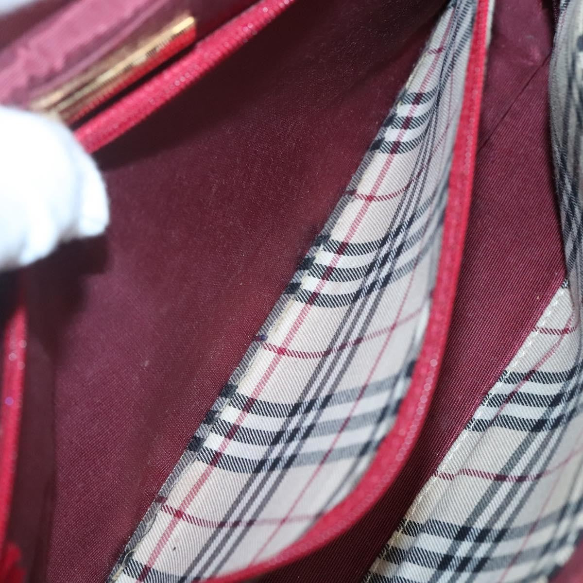 Burberry Vintage Handbag Leather, RED, LEATHER, Handbag