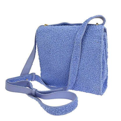 Bottega Veneta Clip Flap Bag Boucle with Crystals, BLUE, CANVAS, Shoulder bag