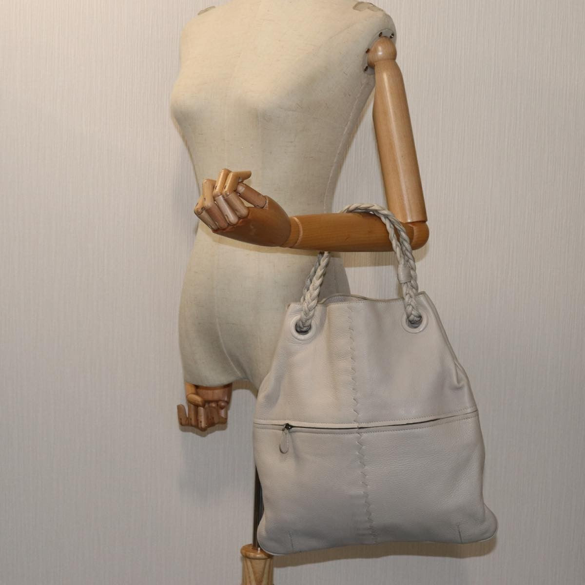 Bottega Veneta Julie Tote Leather, WHITE, LEATHER, Tote bag