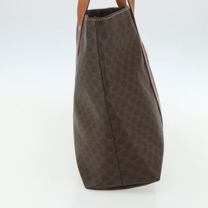 Celine Vintage Macadam Tote bag Canvas and Leather, BROWN, CANVAS, Tote bag