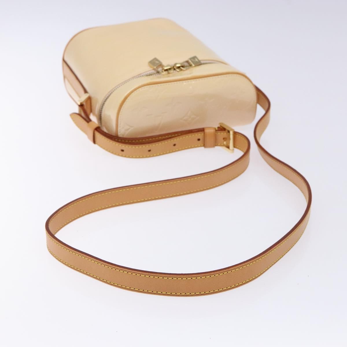 Louis Vuitton Sullivan Handbag Monogram Vernis, BEIGE, PATENT_LEATHER, Handbag