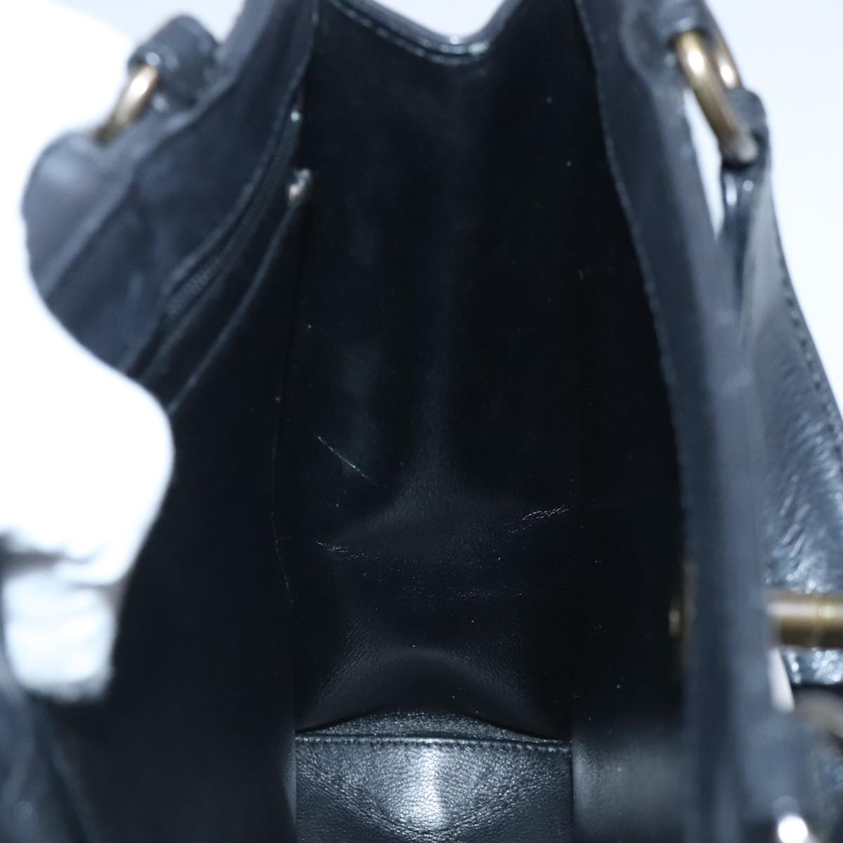 Chanel Vintage CC Turnlock Satchel Leather, BLACK, LEATHER, Handbag