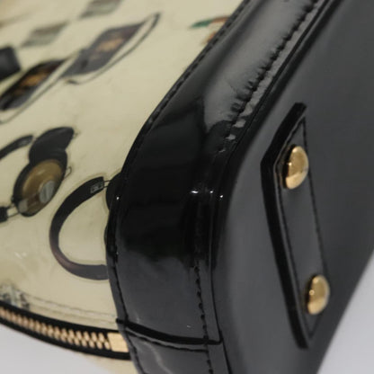 Louis Vuitton Alma Handbag Monogram Vernis, WHITE, PATENT_LEATHER, Handbag