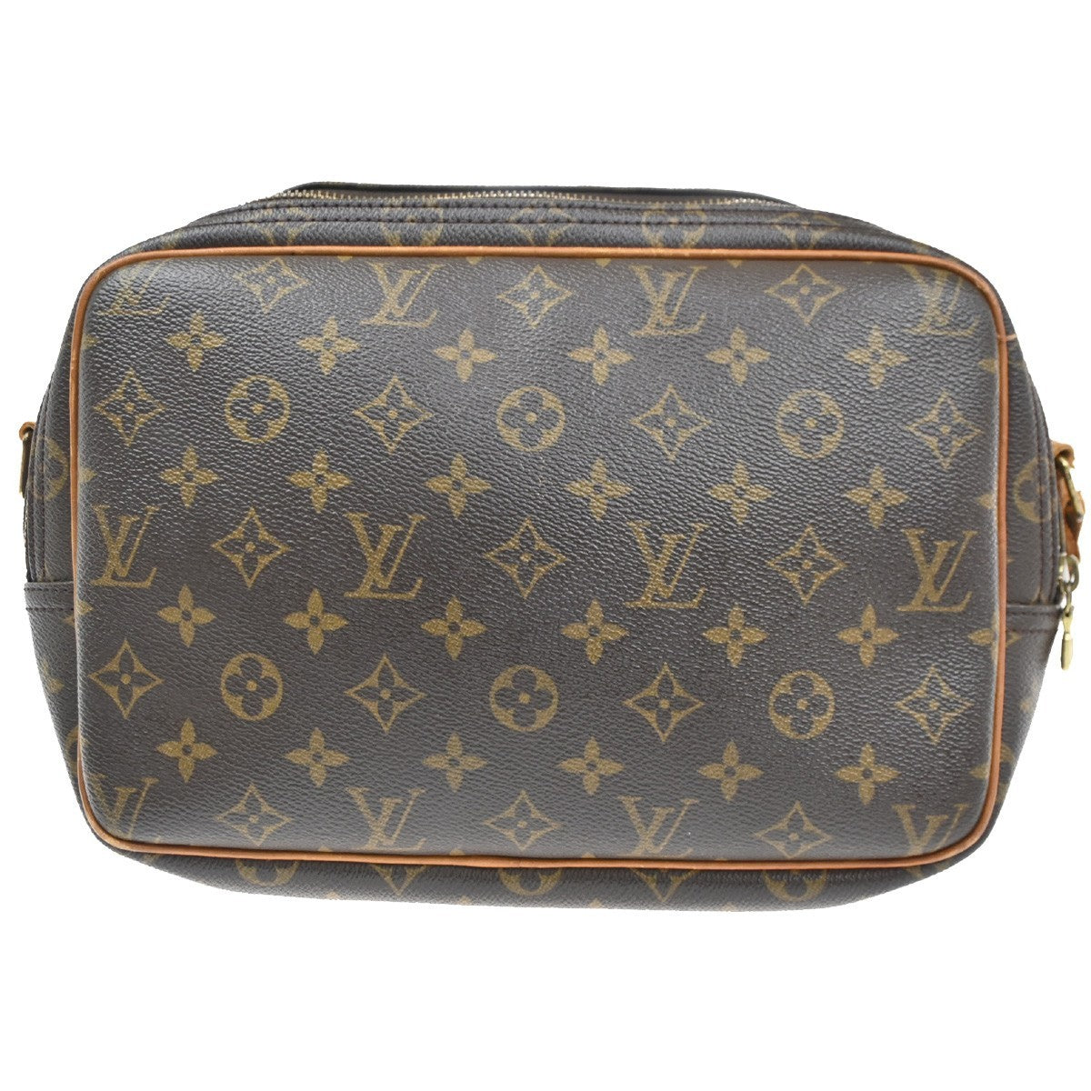 Louis Vuitton Reporter Bag Monogram Canvas, BROWN, CANVAS, Shoulder bag