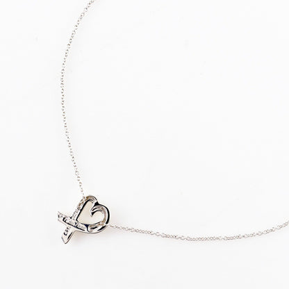Tiffany & Co. Paloma Picasso Loving Heart Pendant Necklace Silver 925, SILVER, SILVER, Necklace