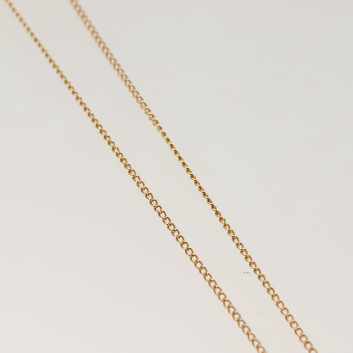 Christian Dior CD Round Pendant Necklace Metal, GOLD, METAL, Necklace