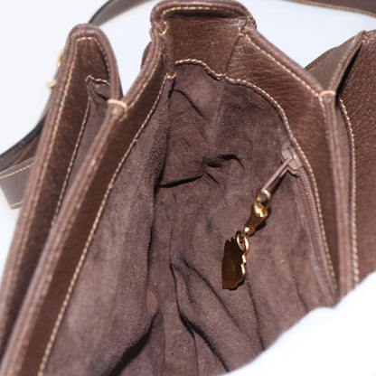 Gucci Vintage Shoulder Bag Leather, BROWN, LEATHER, Shoulder bag