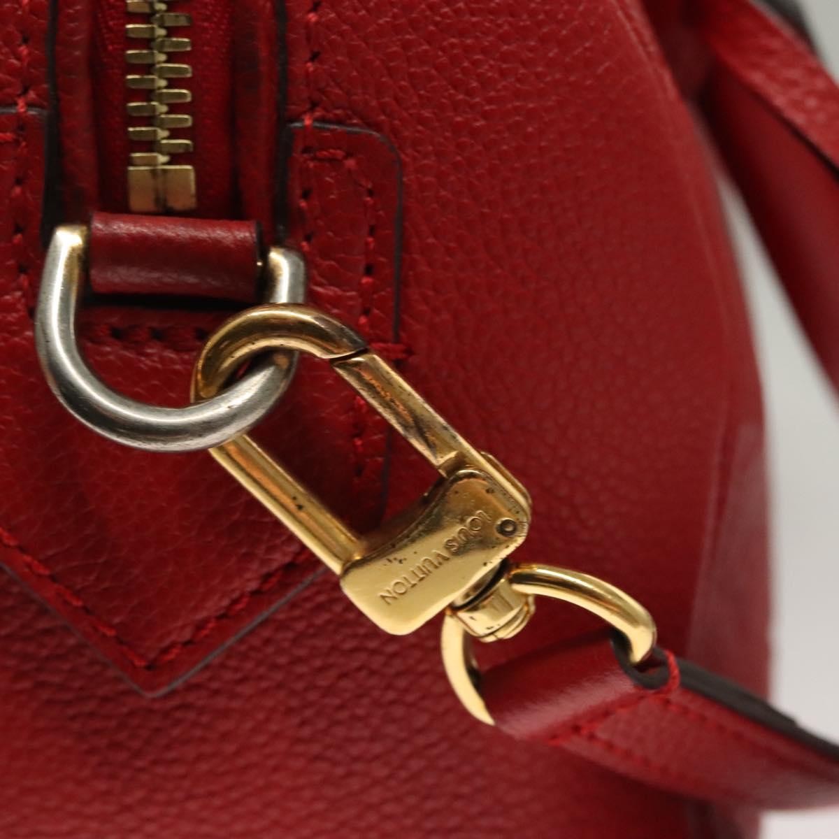 Louis Vuitton Speedy Bandouliere NM Bag Monogram Empreinte Leather, RED, LEATHER, Handbag