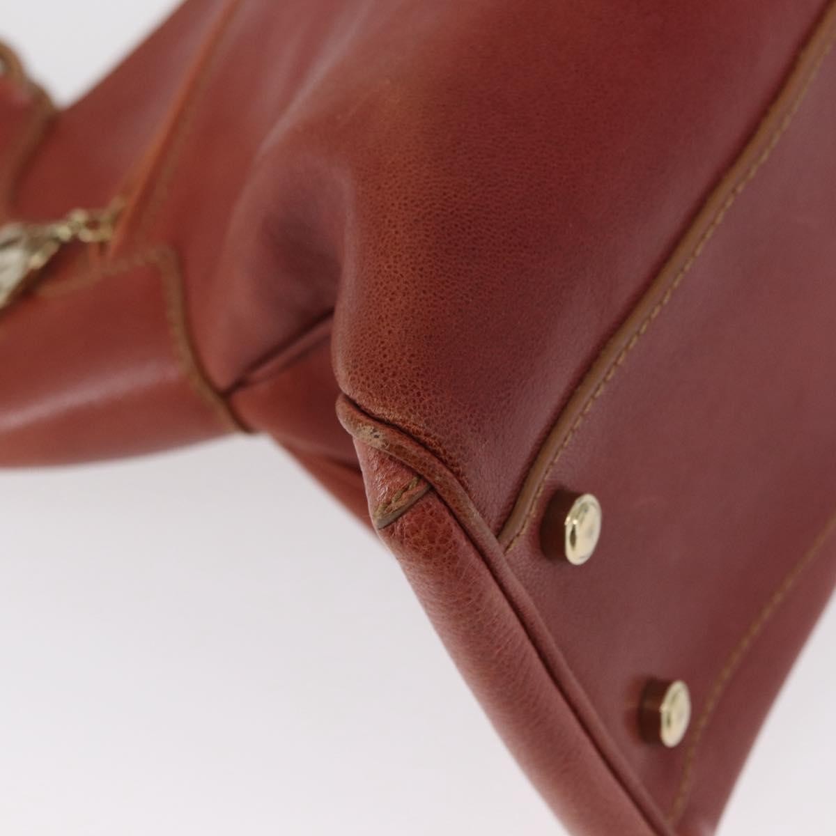 cartier Marcello Handbag Leather, BROWN, LEATHER, Handbag