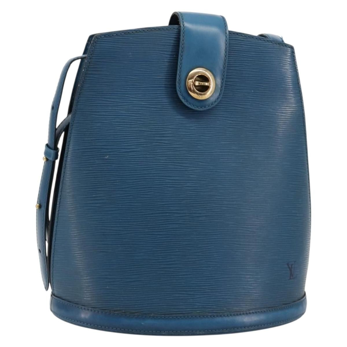 Louis Vuitton Cluny Shoulder Bag Epi Leather, Blue, Leather, Shoulder Bag