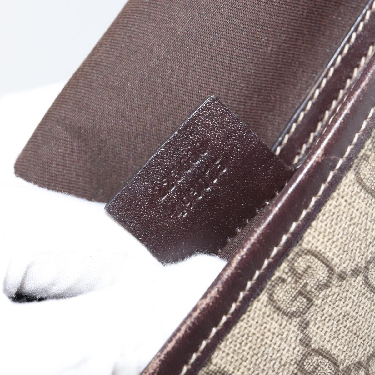 Gucci Flap Messenger GG Coated Canvas, BEIGE, PVC, Shoulder bag