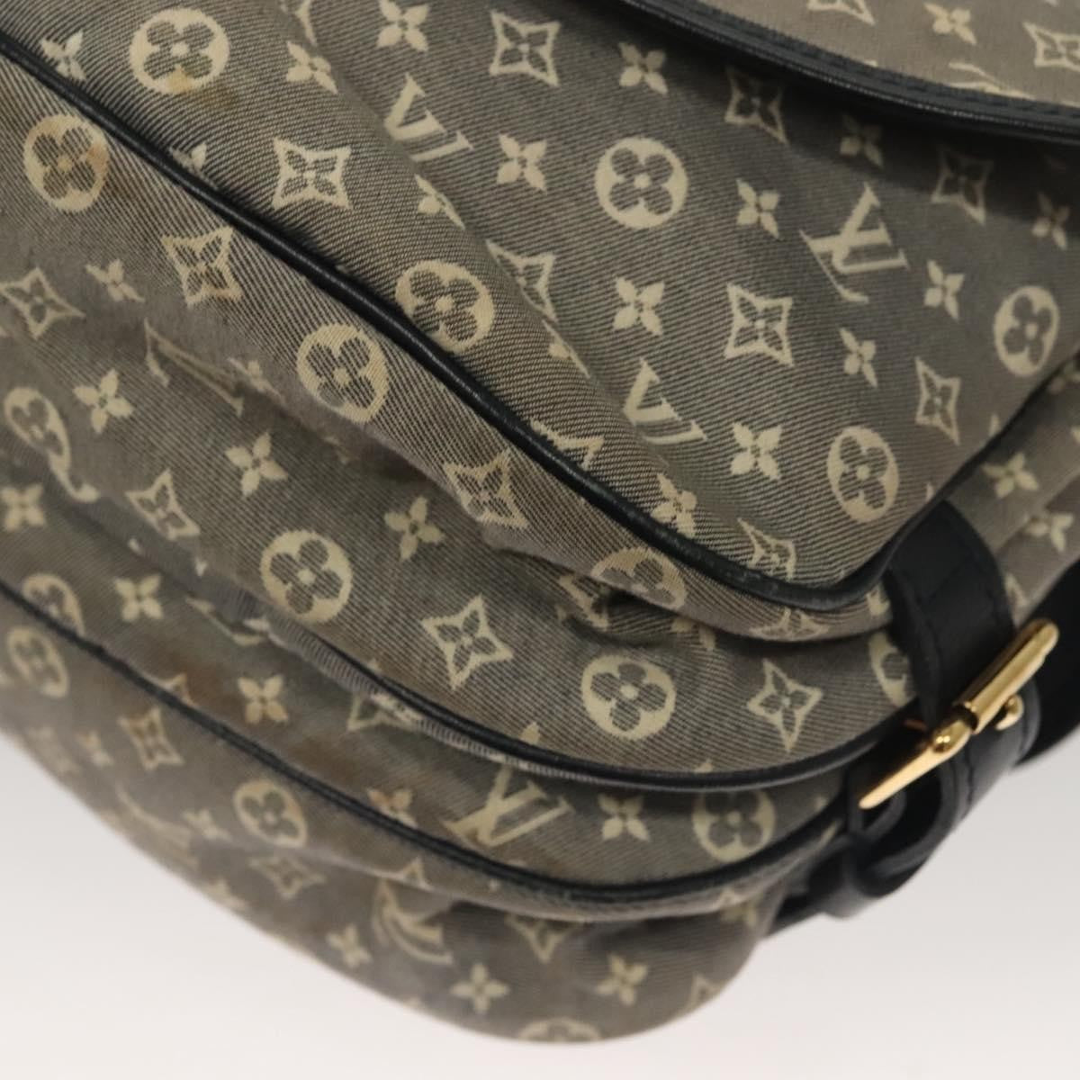 Louis Vuitton Saumur Handbag Monogram Idylle, GRAY, CANVAS, Handbag
