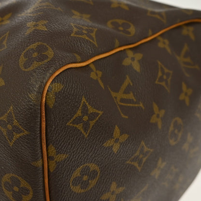 Louis Vuitton Keepall Bag Monogram Canvas, BROWN, CANVAS, Travel bag