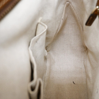 Gucci Bree Tote GG Canvas with Leather, BROWN, CANVAS, Tote bag