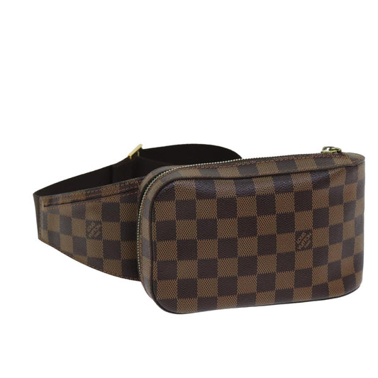Louis Vuitton Geronimos Waist Bag Damier, BROWN, CANVAS, Travel bag