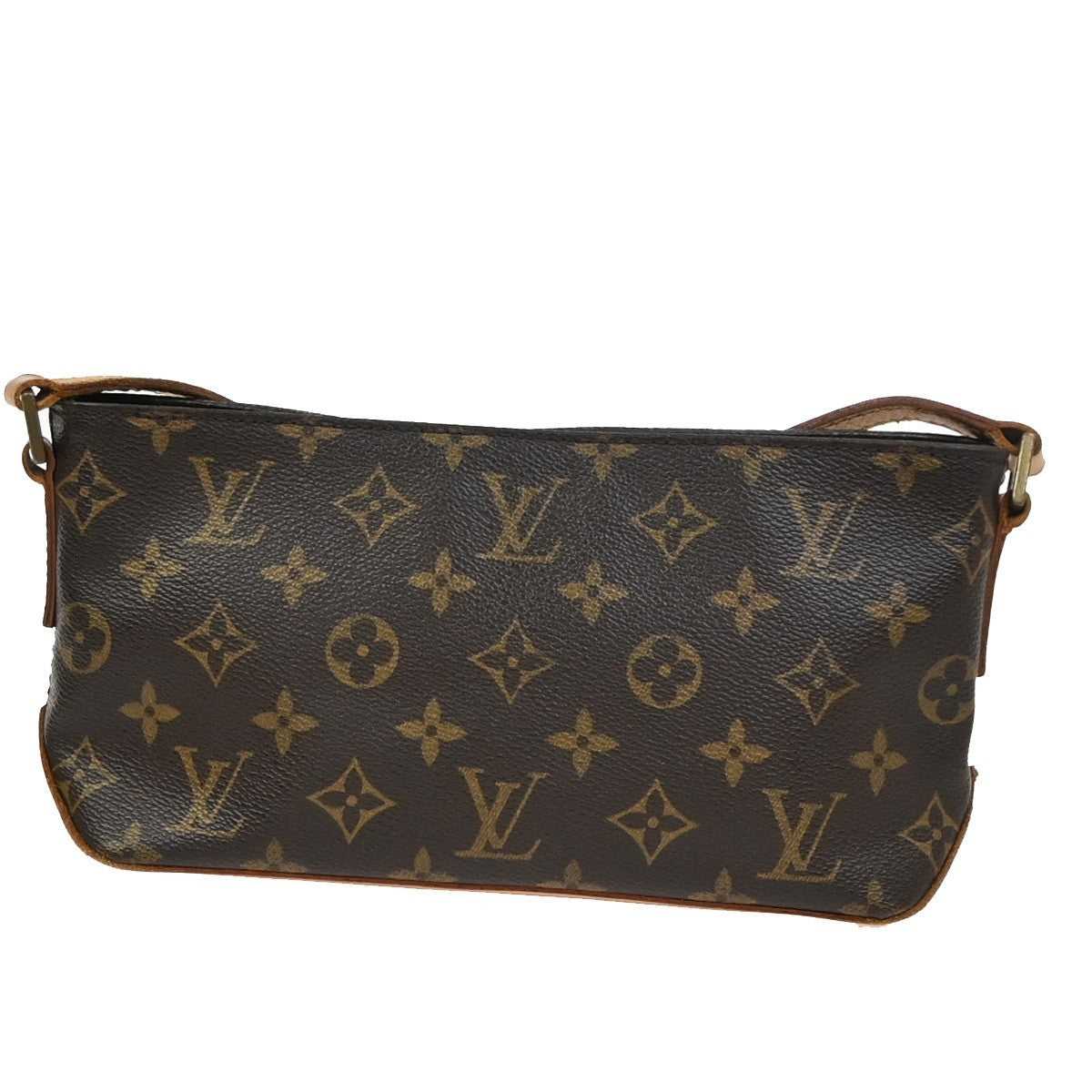 Louis Vuitton Trotteur Handbag Monogram Canvas, Brown, Canvas, Shoulder Bag