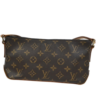 Louis Vuitton Trotteur Handbag Monogram Canvas, Brown, Canvas, Shoulder Bag
