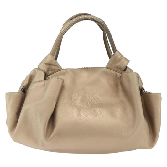 Loewe Anagram Logo Nappa Aire Hand Bag Leather, GOLD, LEATHER, Handbag