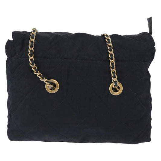 Prada Chain Shoulder Bag Tessuto, NAVY, NYLON, Shoulder bag