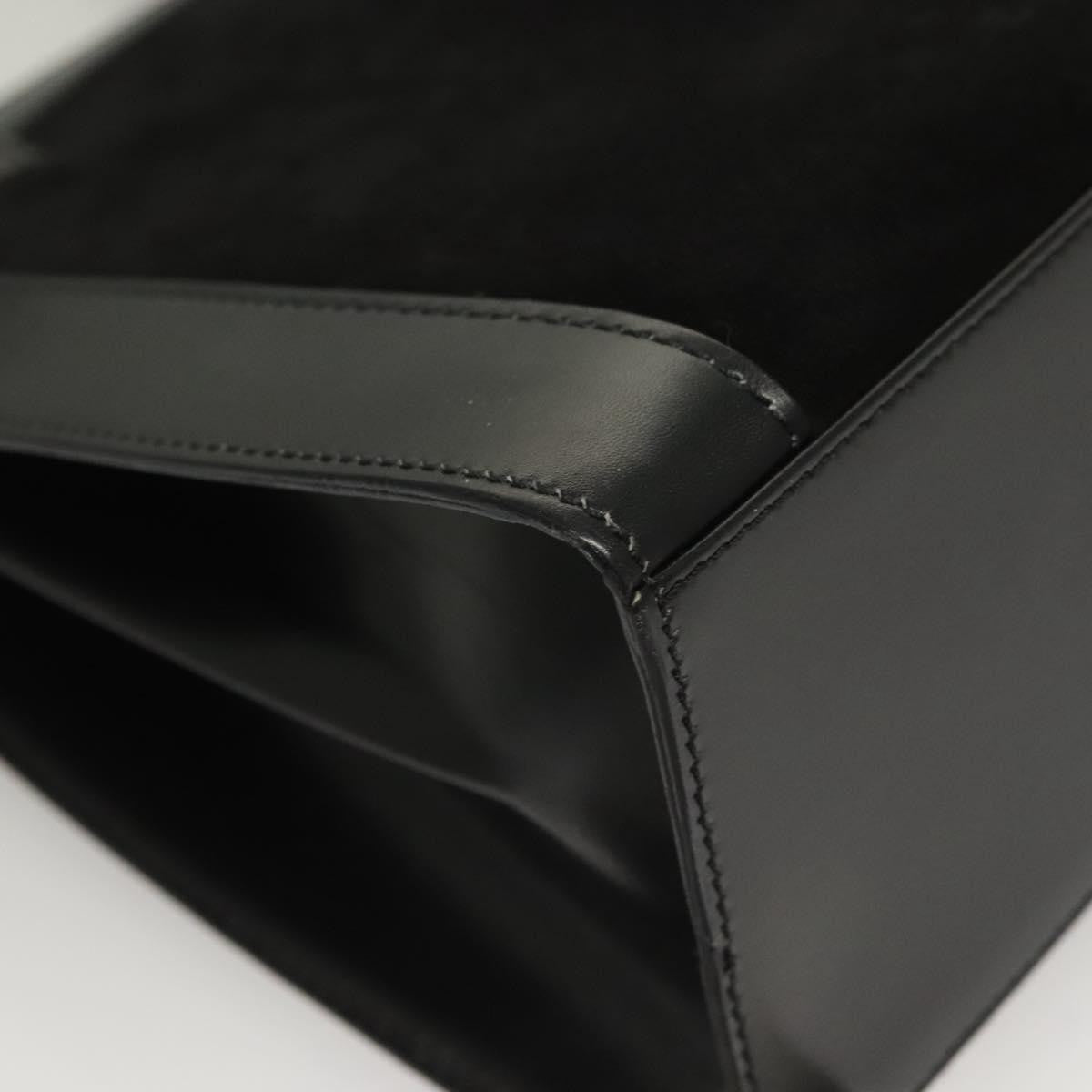 Celine Shoulder Bag Suede and leather, BLACK, SUEDE, Shoulder bag