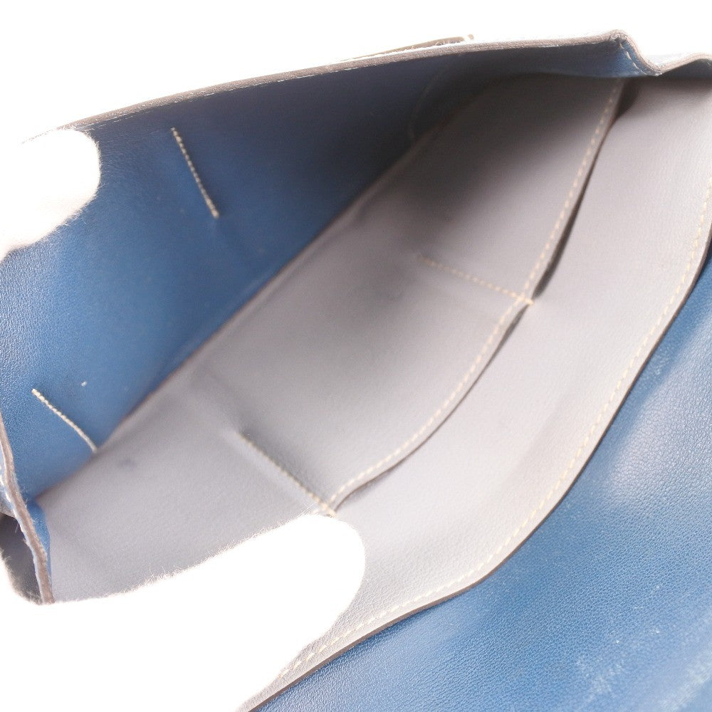 Hermes Dogon Coin Purse Leather, BLUE, LEATHER, Wallets