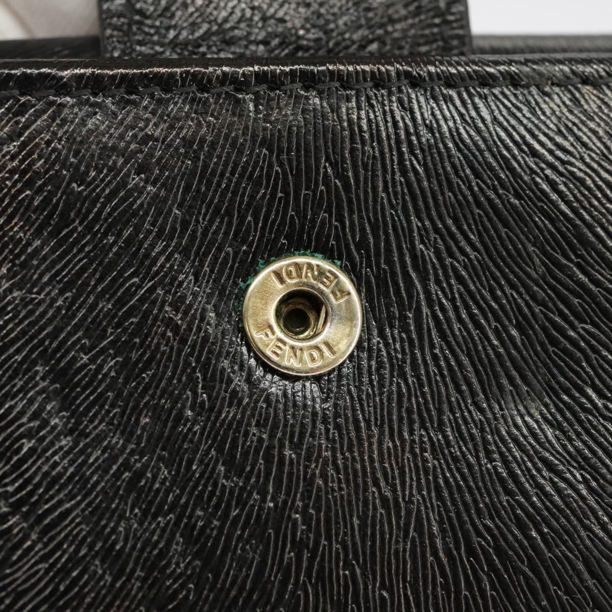 Fendi Bifold Flat Wallet Joshua Vides Printed Leather, BLACK, LEATHER, Wallets