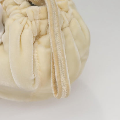 Prada Drawstring Pouch Velvet, BEIGE, VELVET, Clutche & pouche